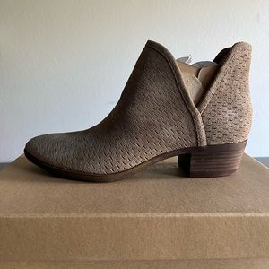 Lucky Brand- Perforated Suede Bootie